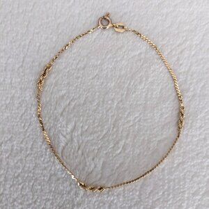 14K Italy Solid Yellow Gold Bracelet